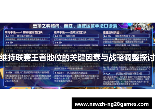 维持联赛王者地位的关键因素与战略调整探讨